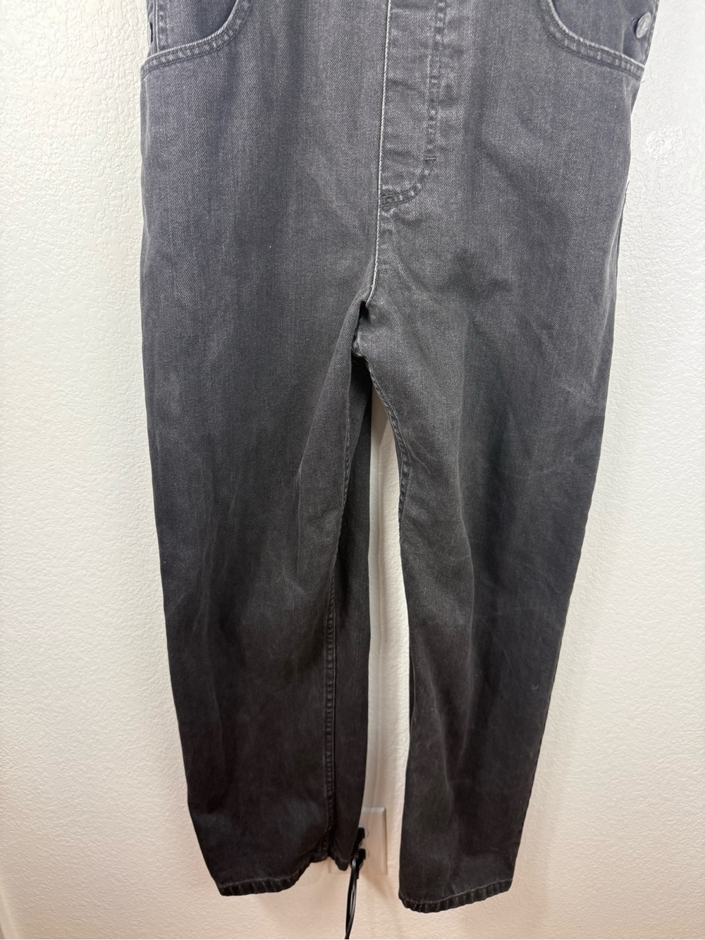 Free people We The Free Ziggy Denim Overall in Mineral Black size L - Picture 4 of 13